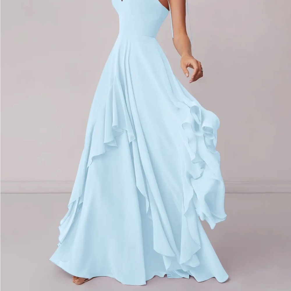 Elegant Marigold Sleeveless Dress - Picture 7 of 7